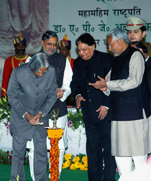 President APJ Abdul Kalam inaugurating the Global Meet