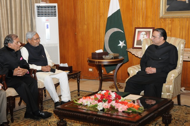 with President Asif Ali Zardari