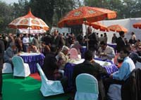 Global luncheons at Chief Minister  Nitish Kumar's official residence 