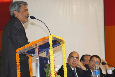 Film director Prakash Jha  addressing the delegates