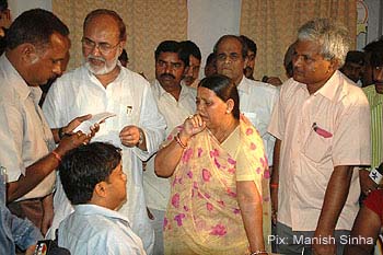 Rabri Devi , Abdul Bari Siddiqui & Shakeel Ahmad Khan of RJD