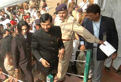 Ramvilas Paswan with his son Chirag