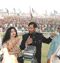 Ram Vilas Paswan with his wife