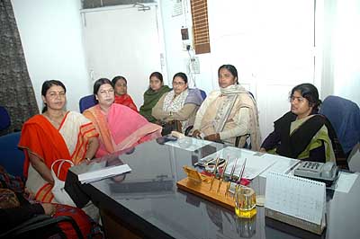 Bihar State Women Commission chairperson Lesie Singh & other members